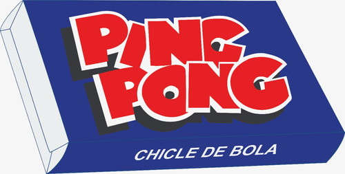 Embalagem Chicletes Ping Pong